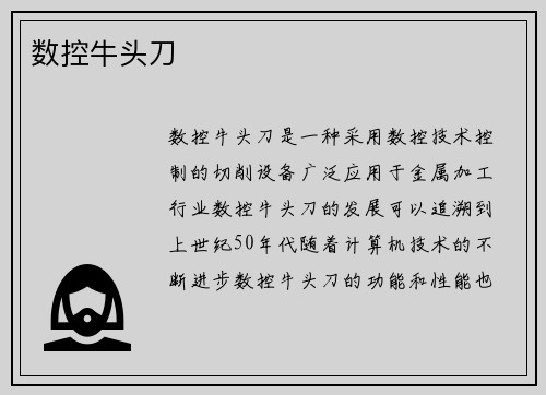 数控牛头刀